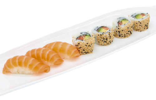 801. Cali Lachs Nigiri Mix